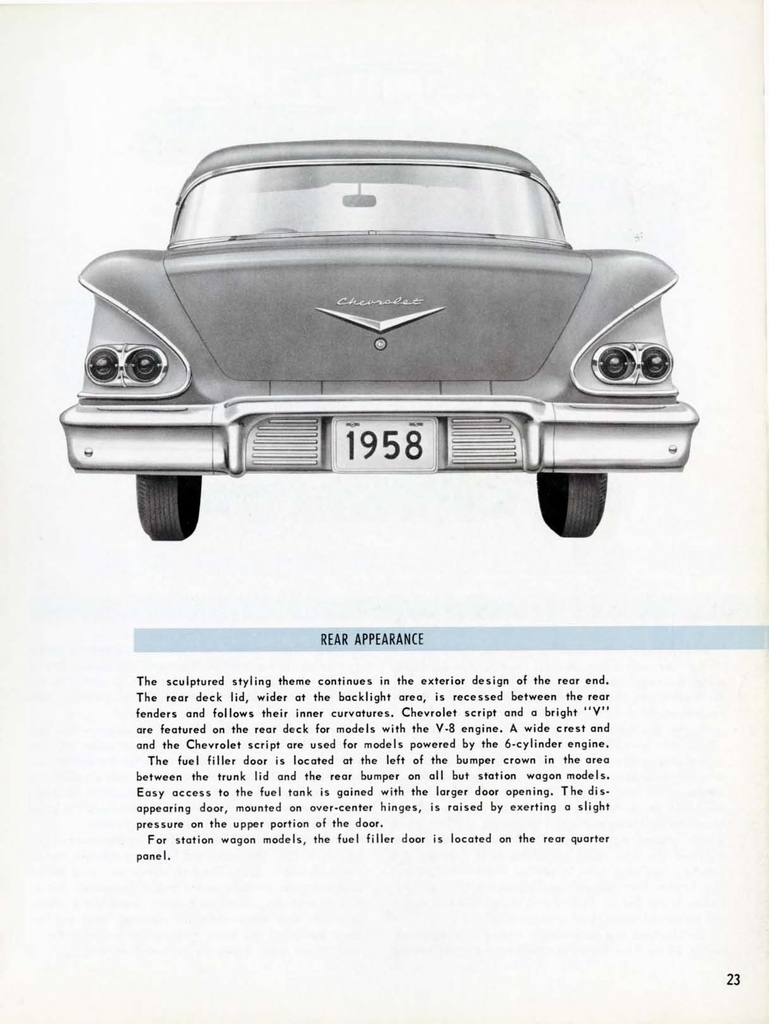 1958 Chevrolet Engineering Features Booklet Page 87